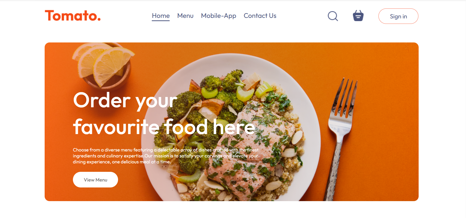 Food Ordering Application